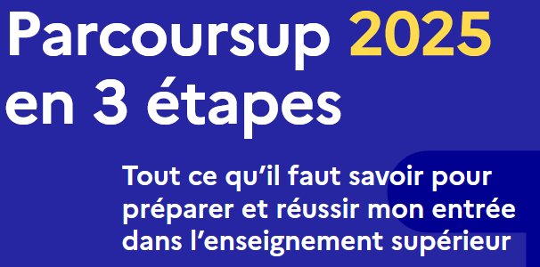 Parcoursup 2025 en 3 étapes